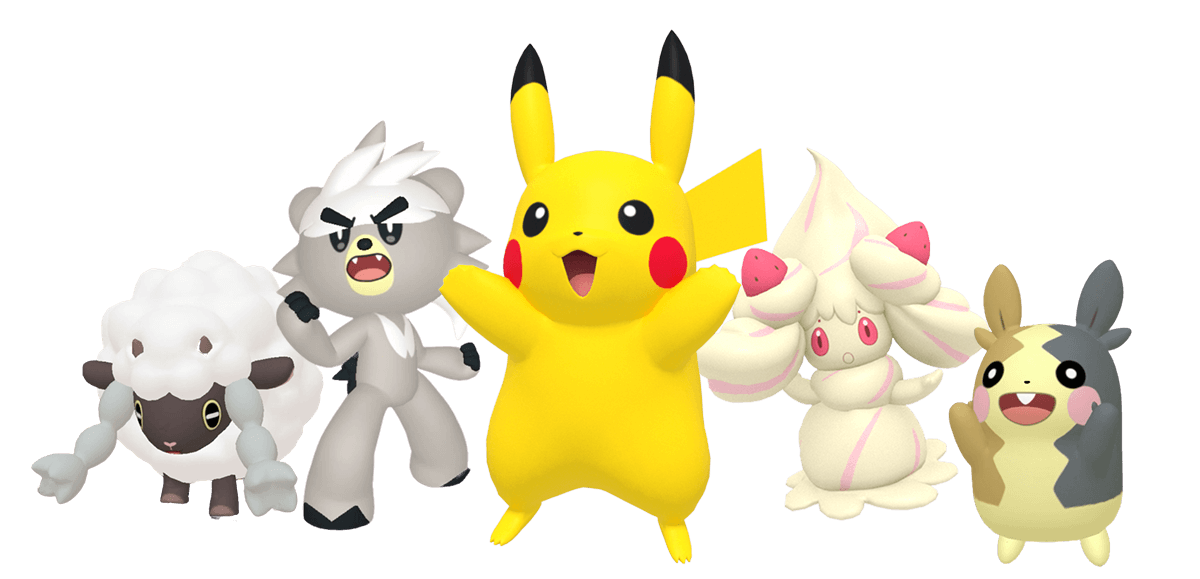 ピカチュウ・ダクマ・マホイップ・ウールー・モルペコといっしょに遊ぼう!
